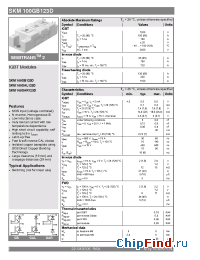 Datasheet SKM100GAL123D manufacturer Semikron